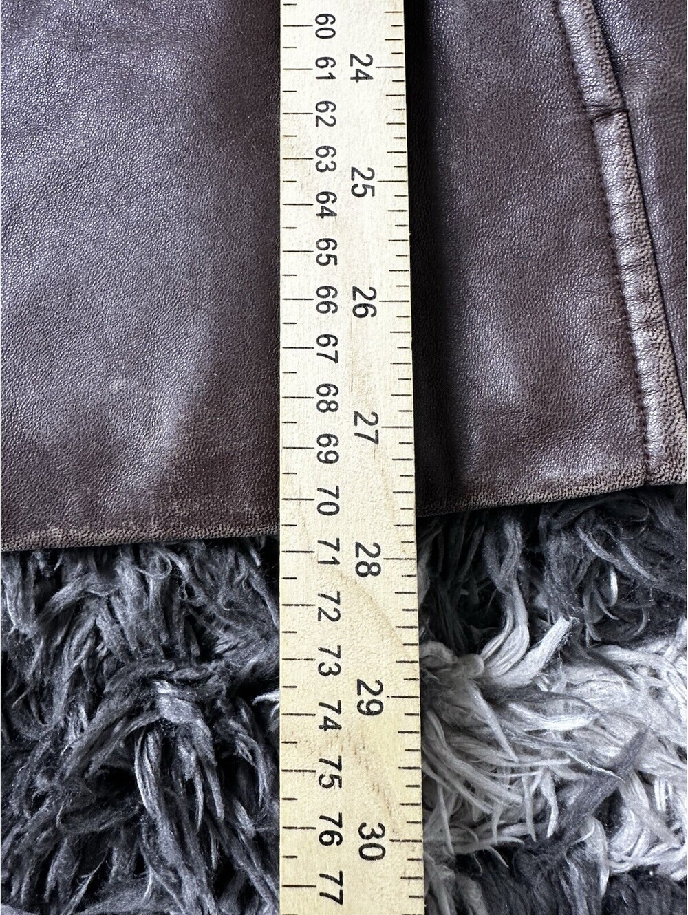Liz Claiborne Womens XL Brown Genuine Leather Full Zip Jacket Coat Outerwear - Picture 10 of 12